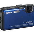 「COOLPIX AW100」オーシャンブルー