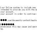 MasterCardを騙るフィッシングメール