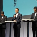 【フォトレポート】au 2011年秋冬モデル発表会……WiMAXスマートフォンで勝機を見いだす