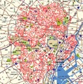 東京23区内の電柱によるWi-Fiエリア