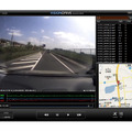 付属ソフトによりGoogleマップと連動させながら撮影映像を再生するイメージ
