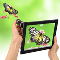 iPad 2でズーム撮影するイメージ（iPad 2は別売）