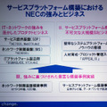 　NECはNGN（次世代ネットワーク技術）へ向けての同社のビジネス戦略を発表するとともに、NGN対応のネットワーク基盤ソフト「NC7000」シリーズの発売した。同ソフトウエアは通信業者及びISP/ASP事業者向けに販売される。