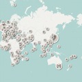 世界の新年メッセージを地図上に配置した「Global Gallery」