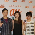 【au 2012年春モデル発表会】井川遥、伊勢谷友介、剛力彩芽、そして星飛雄馬がそろい踏み 