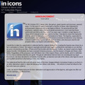 発売中止を告げるIn Iconsのウェブサイト。