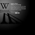 抗議活動としてサービスを停止したWikipediaのウェブサイト