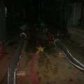 4号機原子炉建屋1階における水漏れ状況