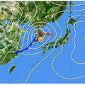 3日午前3時の天気図