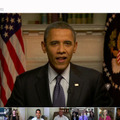 今年1月にオバマ大統領が国人と会話した際のビデオチャットの模様