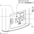 コンセントカバー内のインターフェース