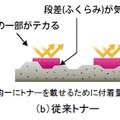 トナーの粒子径と延展性