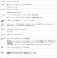 主な仕様