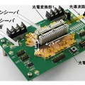 開発技術を適用した光トランシーバの外観