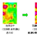 天井付近の温度分布の変化