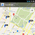 Google Maps Coordinateのモバイルアプリ