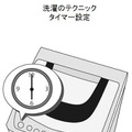 洗濯の朝節電テクニック「タイマーをかけて、朝までに洗いあがるようにしておく」