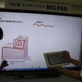 タブレット連携のデモのようす