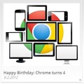 Google Chromeが4周年