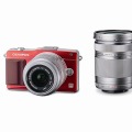 「OLYMPUS PEN mini E-PM2ダブルズームキット」レッド