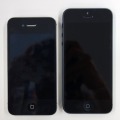 アップル iPhone 5（向かって右）と4S