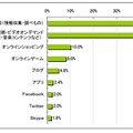 インターネットテレビでの利用機能・サービスについて(N=250)