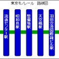 東京モノレール 路線図