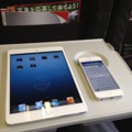 iPad miniを購入し新幹線に飛び乗り、車内で開封、そしてアクティベーションを開始。iPhone 5のテザリングを使って通信を行う。