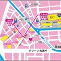 パレードはここで見られる！MAP