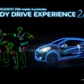 「NEW PEUGEOT 208」と「iLuminate」がコラボ