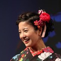 【フォトレポート】吉高由里子さんの着物姿がまぶしかった、ディー・エヌ・エー新ロゴ発表会