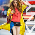 2013年「DKNY」のファッション・アンバサダーとなったカーラ・デルヴィーニュ