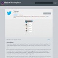 Firefox Marketplaceの「Twitter for Firefox OS」ページ