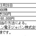 新株式の募集概要