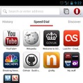 Opera for Android、Speed Dial