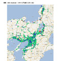 関西　iOS＋Android　3キャリア比較（LTE＋3G）