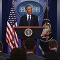声明を発表するオバマ大統領（4月15日）