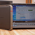 理論値で1.3Gbpsに対応した無線LANルーター「WZR-1750DHP」。モード変更で子機としても利用可能。