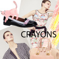 「CRAYONS – “Play with Colors!”」はCato Friendのイラストも組み合わせてコラージュできる