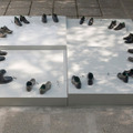 ́O my friends, there are no friendś / 2011/ 12 Pairs of Bronze Shoes, 300cm diameter circle