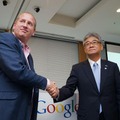 Googleのリチャード・サー氏とクラリオンの泉龍彦社長