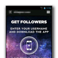 ”Get Followers”というアプリを提供するページ