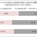 「アベノミクス効果」による景気回復で消費意欲が高まると思うか？