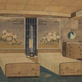 鈴木三一 《八幡丸・特別室、寝室パース図》 1940年 高島屋史料館蔵