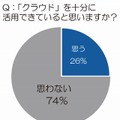 クラウドを十分に活用できていると思いますか？