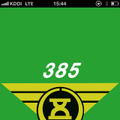 「タクシー三八五」アプリ起動画面。