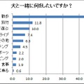 犬と一緒に何をしたいか