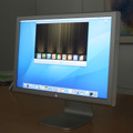 ディスプレイに映し出されたGarageBand '08。新型iMac発売に合わせ、バージョンアップされた