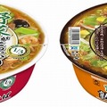 野菜に留意した商品。「マルちゃん 大人のこだわり 野菜がたっぷり五目中華そば」「マルちゃん 大人のこだわり 野菜がたっぷり熟成味噌ラーメン」