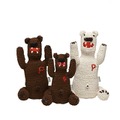 余り布で編んだ熊の人形「KACHINA BEAR」